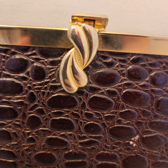 🤎 Vintage 80's Brown Crossbody/Clutch 🤎 - Picture 5 of 6